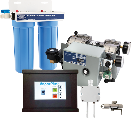 Sistema de humedad para sala de curado VaporPlus con control de pantalla táctil 220 V 50 Hz