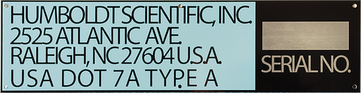 [HS-200541] Etiqueta Humboldt S/N para estuches HS-5001