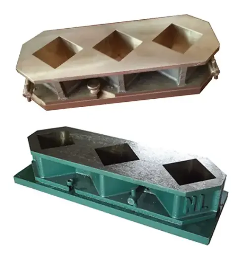 MOLDE DE TRES GRUPOS CON BASE