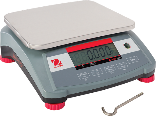 Ohaus Ranger 3000 Compact Bench Scales, 3800 to 9000g Capacity