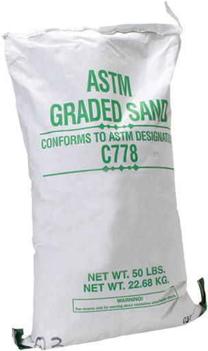 [H-3825] Arena de prueba, ottawa, bolsa de 50 libras (verde) ASTM C109