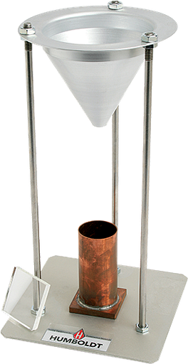 Aparato de contenido vacío, agregados finos