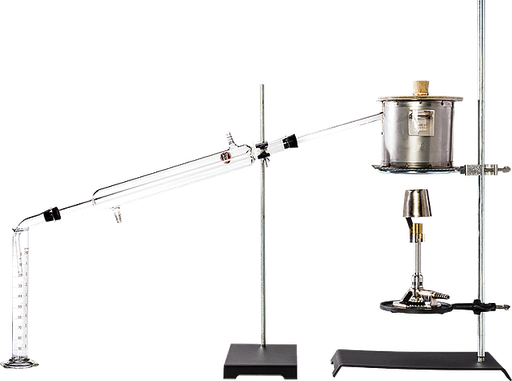 [H-1910] Equipo de destilación para productos asfálticos (bituminosos) diluidos, gas