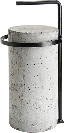 [H-2945] Portacilindros de hormigón (tipo cuna)