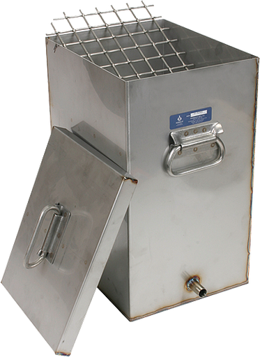 [H-3265] Recipiente para barras de mortero, 36 barras, 9" x 11" x 15.5"