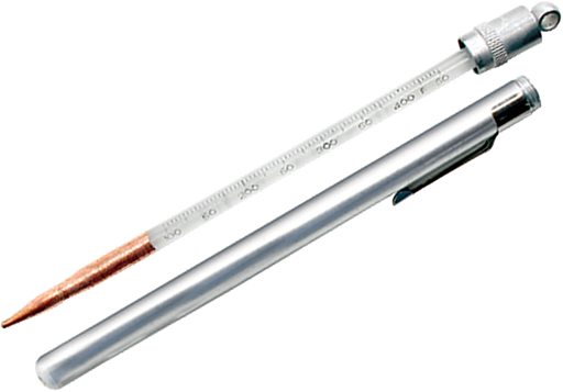 [filler_34440] Termometro de bolsillo – 12,7 cm de largo, 0 - 49 °c, 1° div., sin mercurio