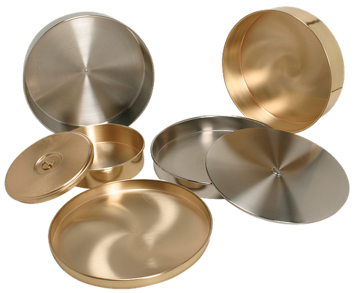 [H-3953] Sartén con desagüe, latón de 8 pulgadas