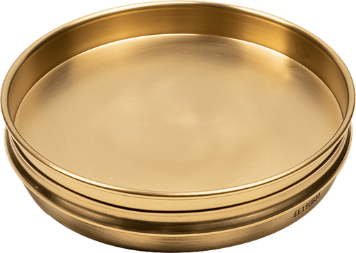Bandeja separadora de latón de 8" de diámetro y 1" de profundidad, H-3955SP