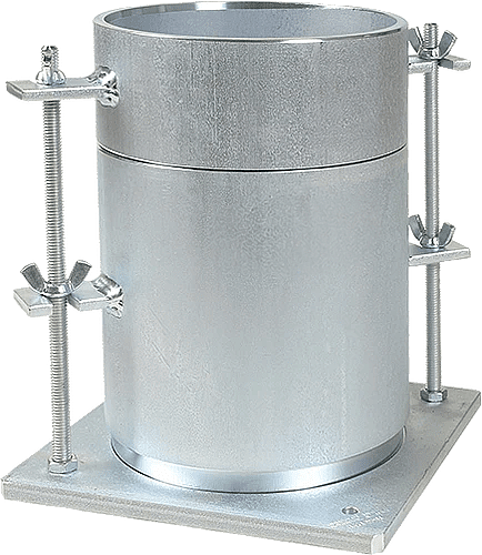 [H-4151] Molde CBR con base perforada, 6"