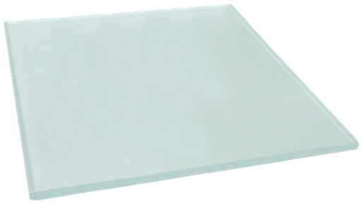 [H-4253.1] Placa de límite de plástico, vidrio, 12 x 12 x 0,375" (305 x 305 x 9,5 mm)