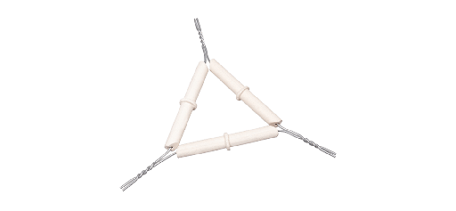 [H-23920] Arcilla con bridas triangular de 3''